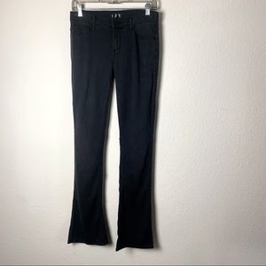 Mother jeans Womens black the runaway skinny dipping flare